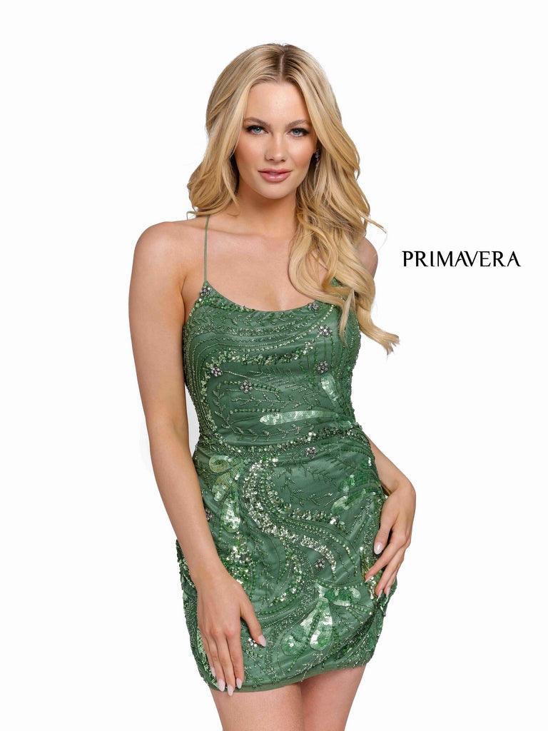 Primavera Couture Prom Short Sexy Fitted Dress 3848
