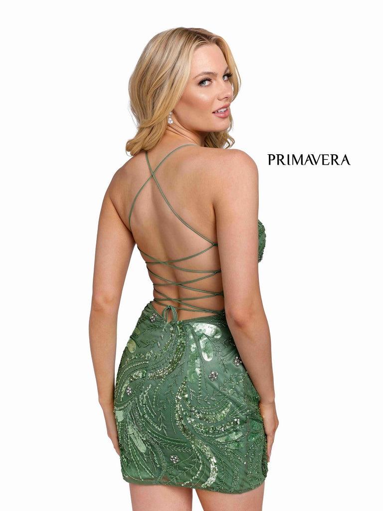 Primavera Couture Prom Short Sexy Fitted Dress 3848 - The Dress Outlet