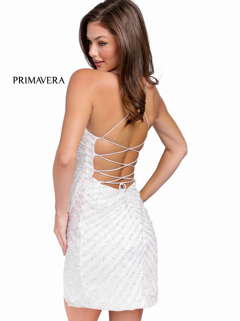 Primavera Couture Sexy Short Fitted Prom Dress 3861 - The Dress Outlet