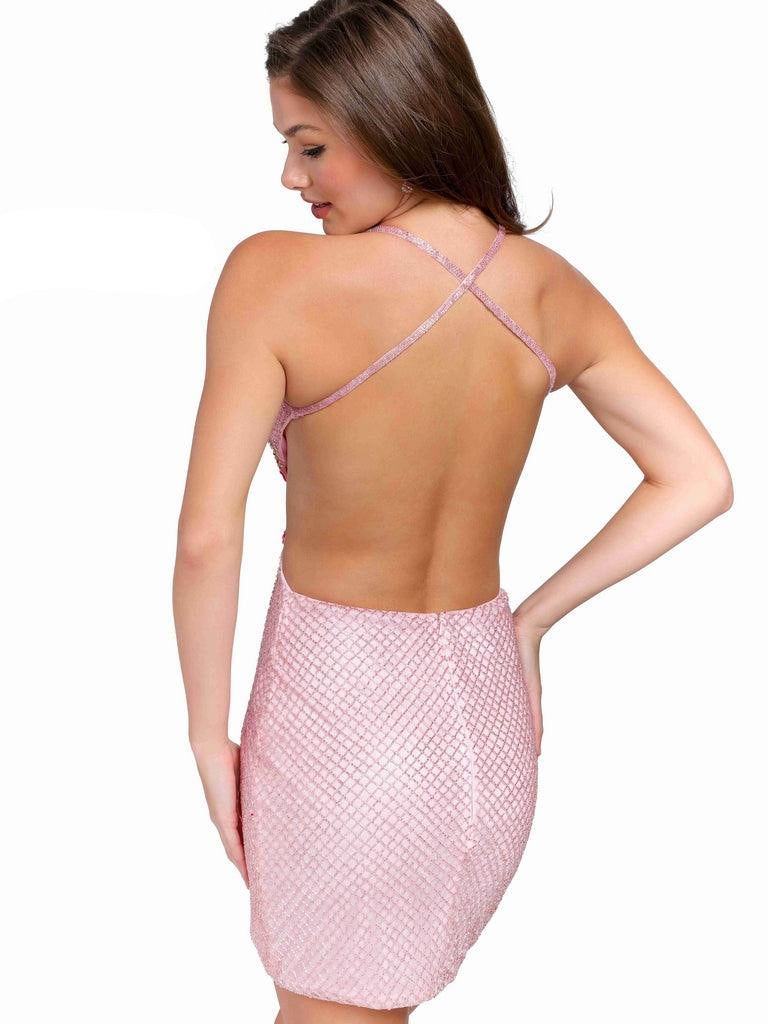 Primavera Couture Short Beaded Sexy Prom Dress 3821 - The Dress Outlet