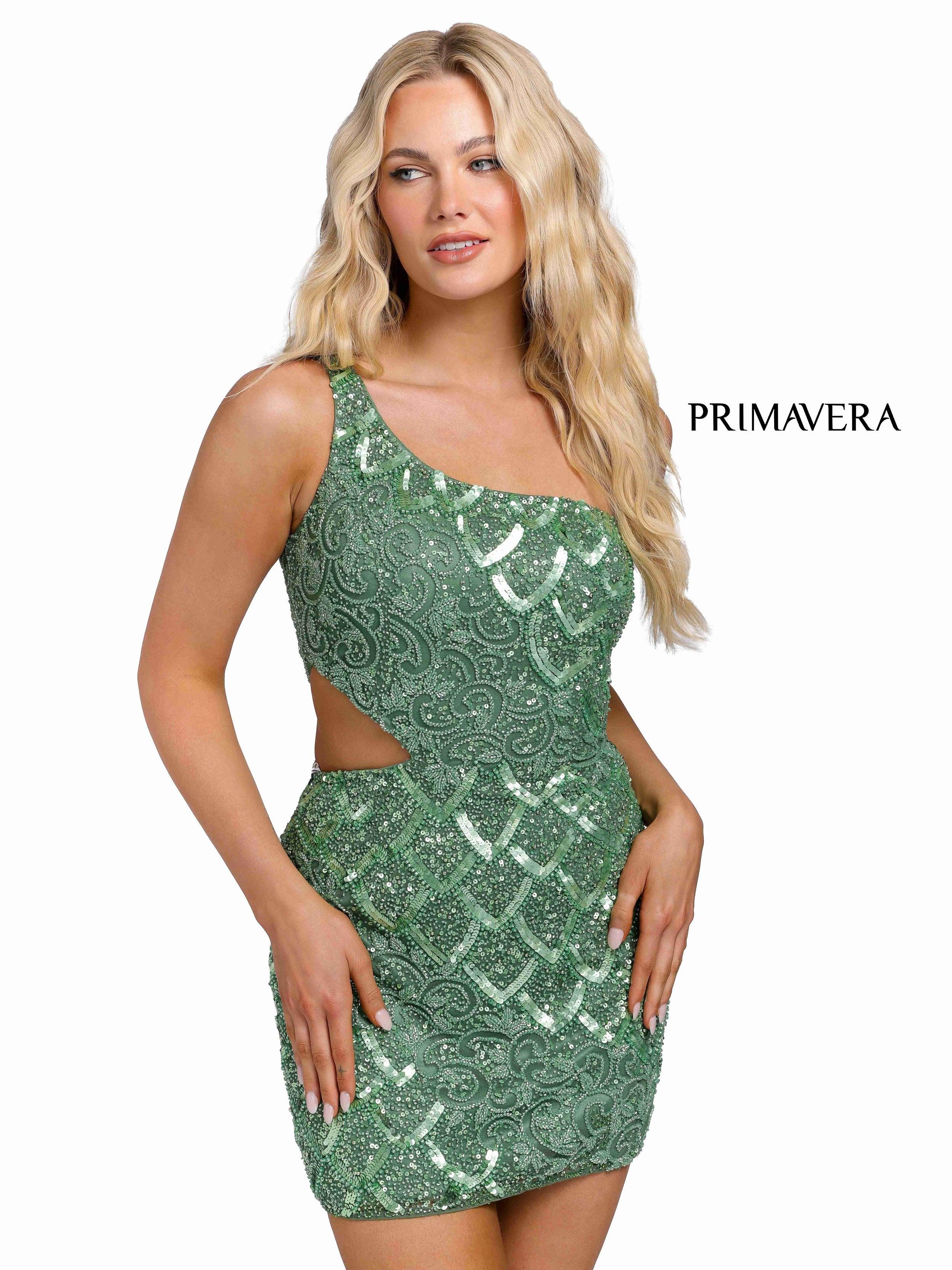 Primavera Couture Short Fitted Dress 3504 - The Dress Outlet