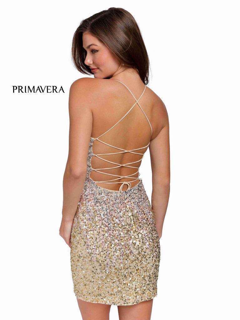 Primavera Couture Short Fitted Sexy Prom Dress 3833