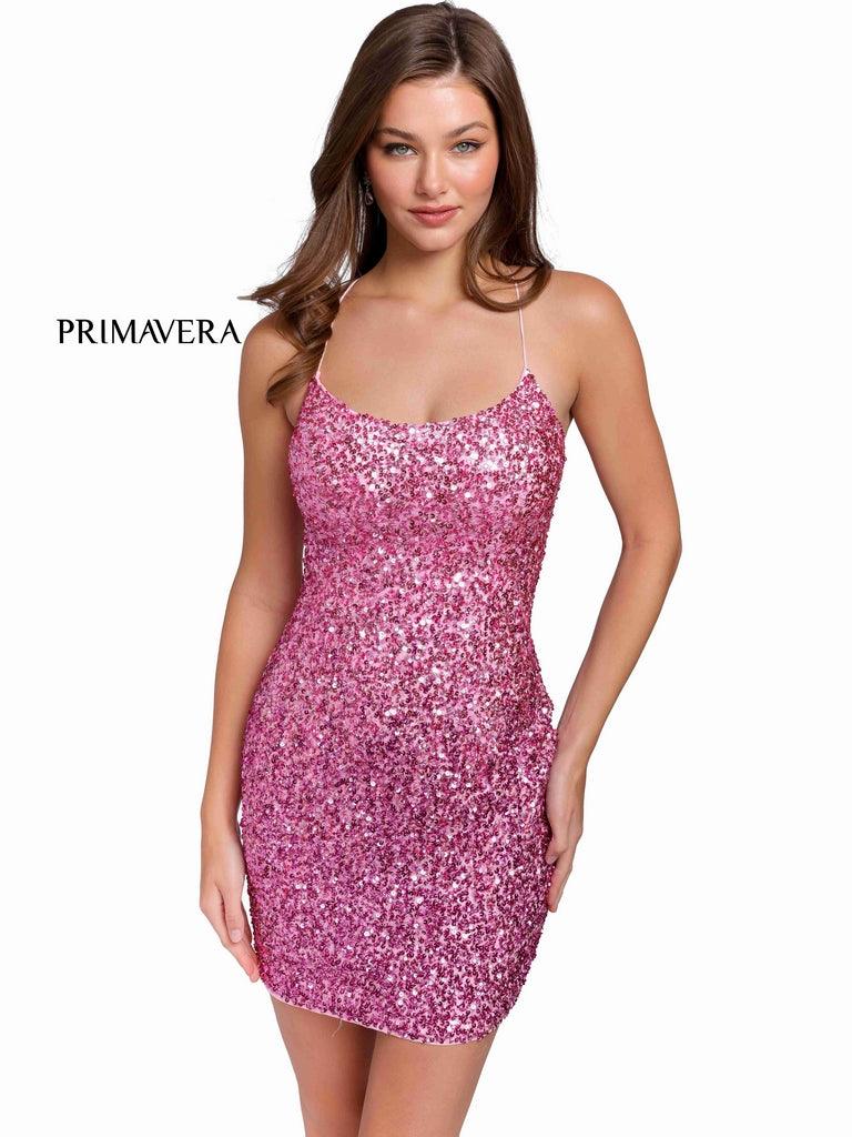 Primavera Couture Short Fitted Sexy Prom Dress 3833