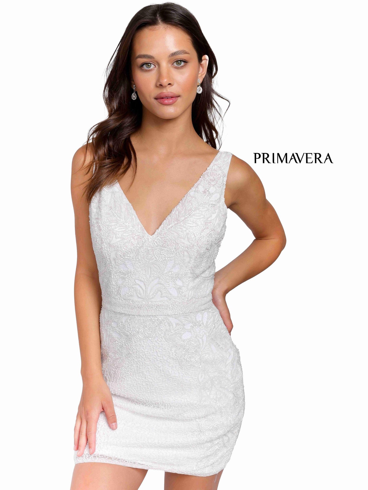 Primavera Couture Short Homecoming Dress 3804 - The Dress Outlet