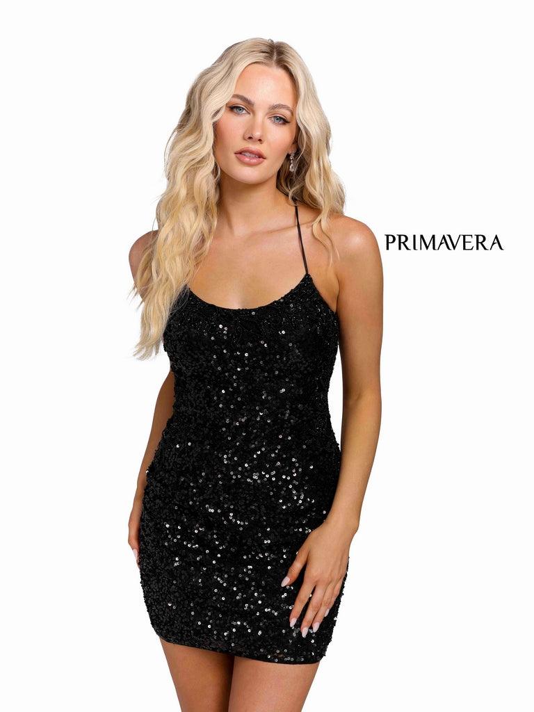 Primavera Couture Short Prom Fitted Dress 3852 - The Dress Outlet
