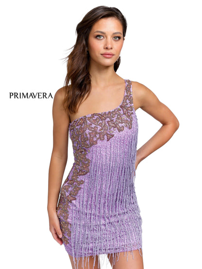 Primavera Couture Short Sequins Prom Dress 3556 - The Dress Outlet