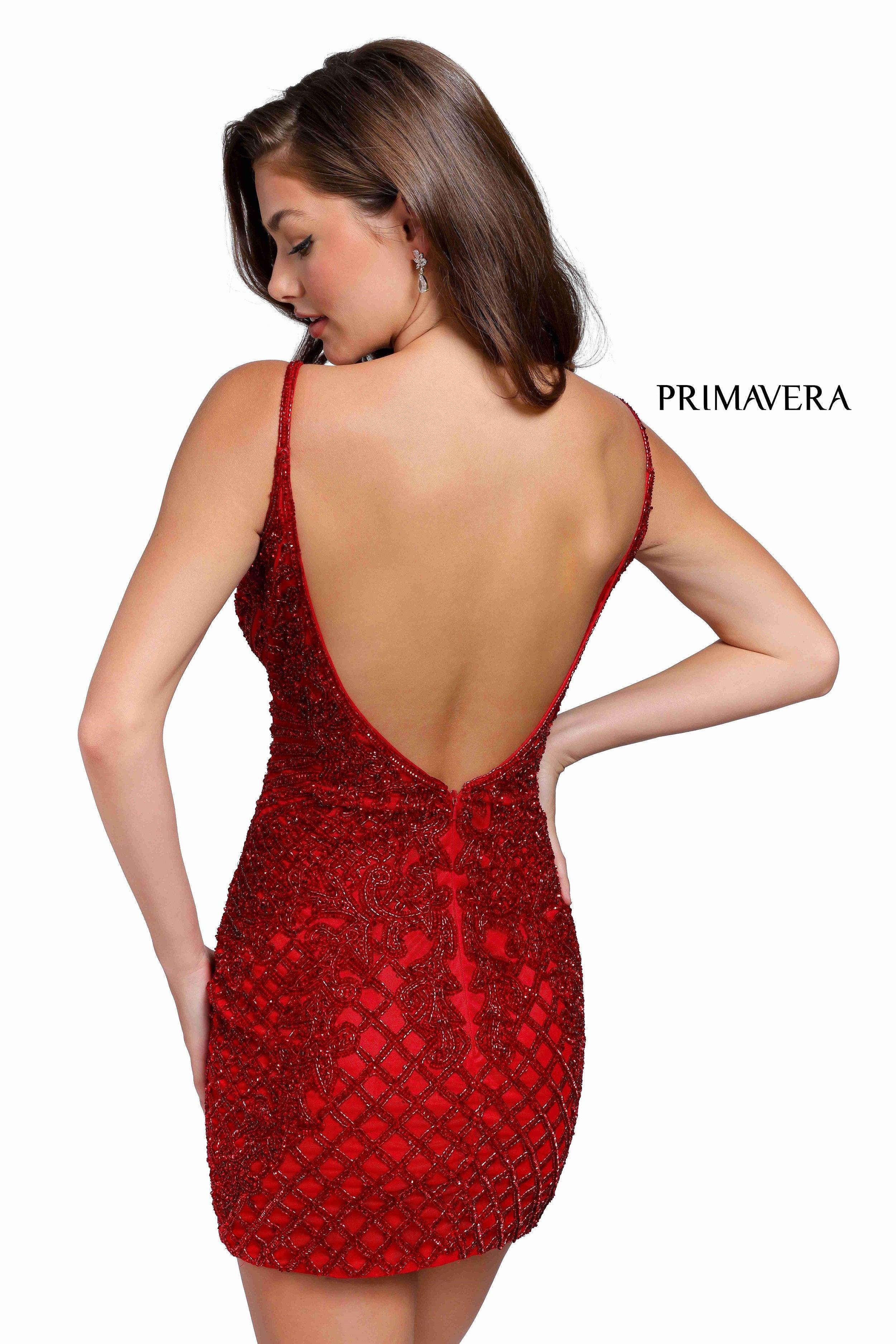 Primavera Couture Sleeveless Short Prom Dress 3815 - The Dress Outlet
