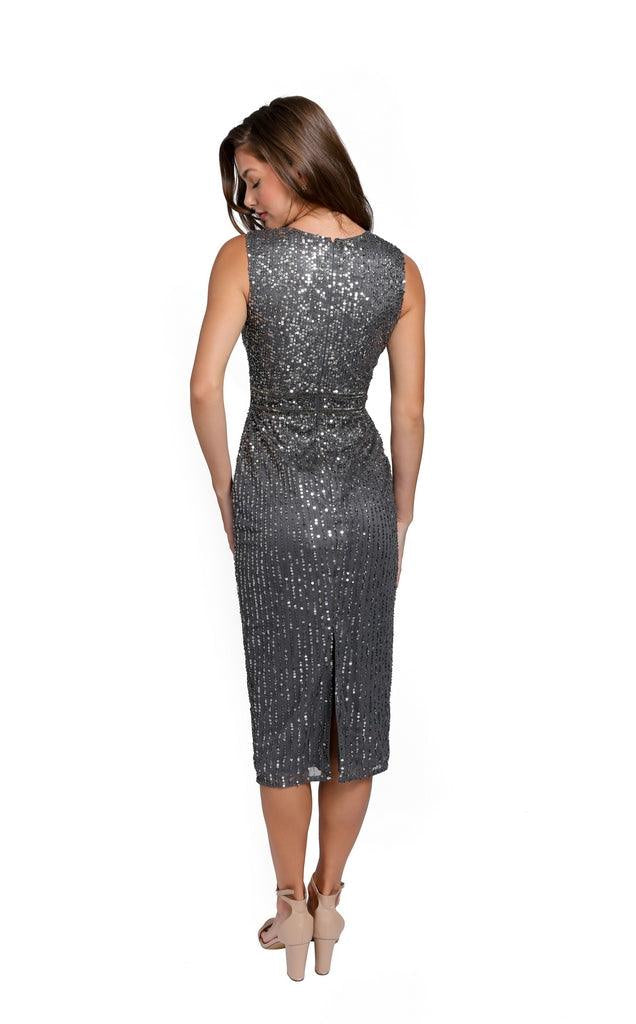 Primavera Couture Sleeveless Tea Length Dress 11076 - The Dress Outlet