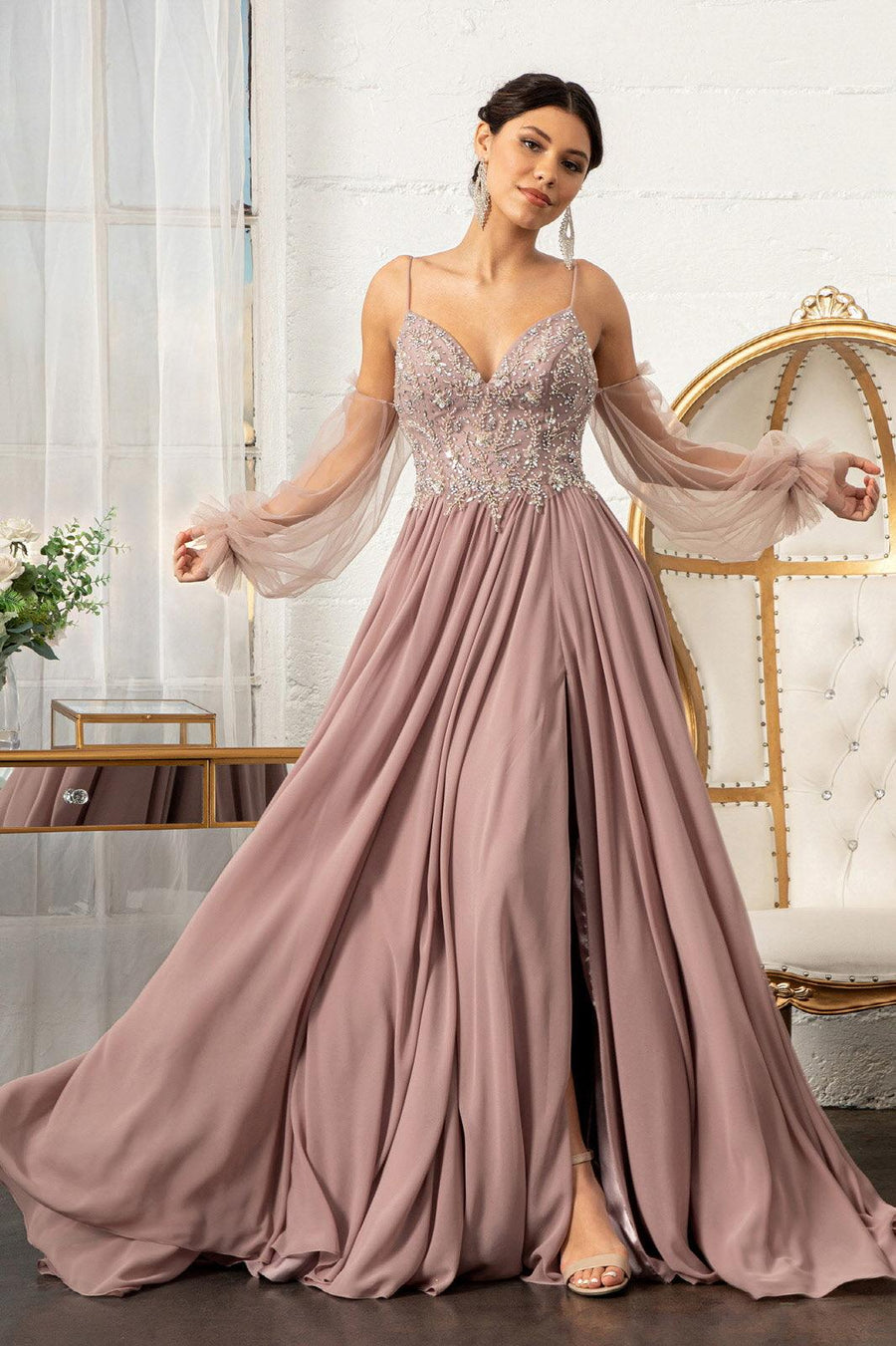 Prom Long Formal Chiffon Evening Dress | The Dress Outlet