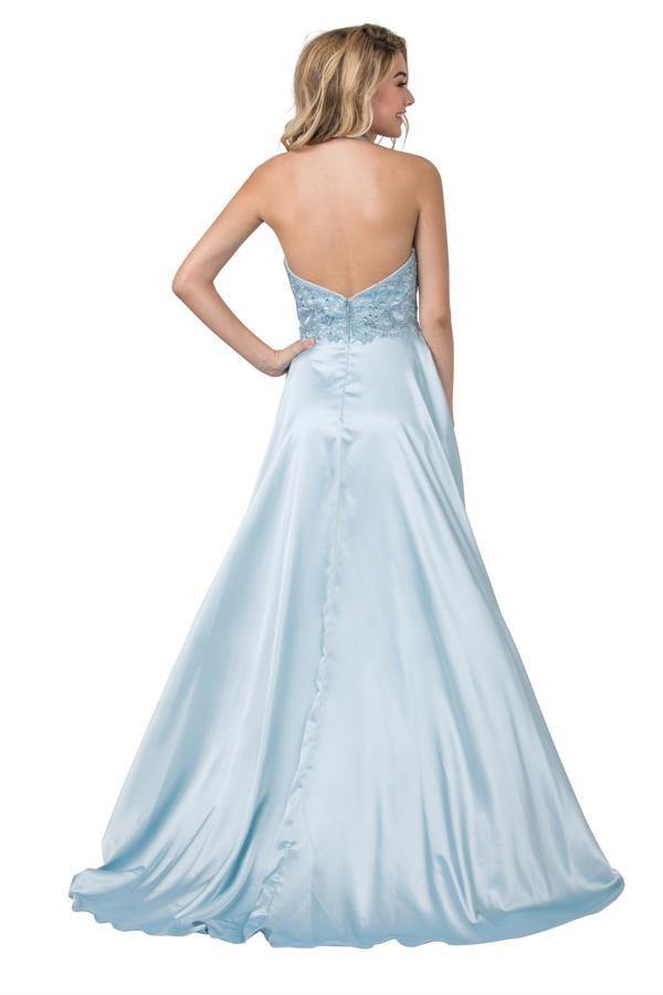 Prom Long Formal Halter Dress Sale - The Dress Outlet