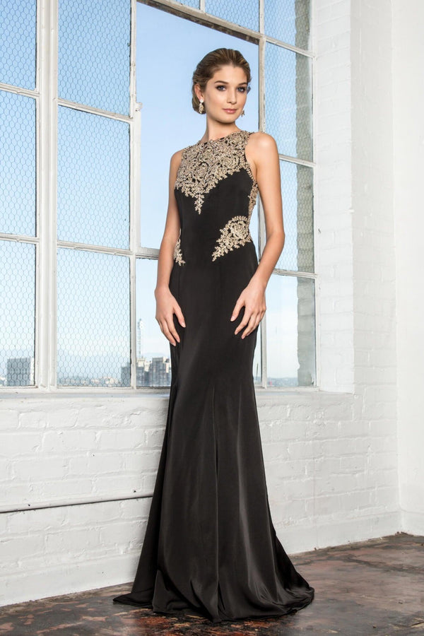 Prom Long Formal Low Back Plus Size Evening Gown Sale