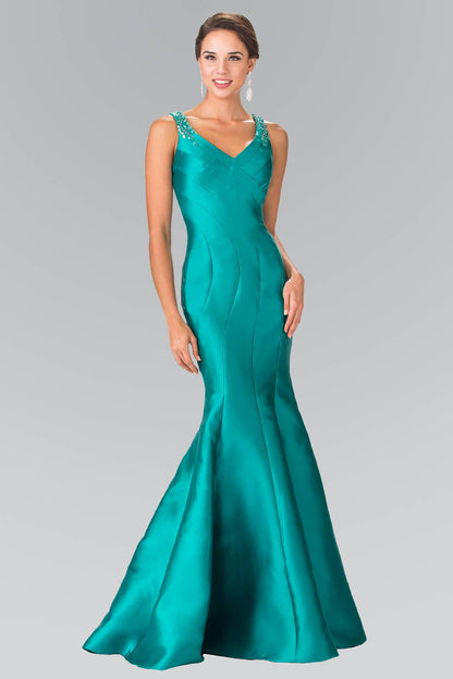Prom Long Formal Sleeveless Mermaid Evening Dress - The Dress Outlet Elizabeth K