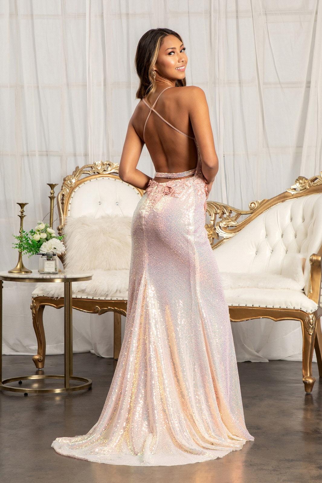 Prom Long Formal Spaghetti Strap Evening Dress