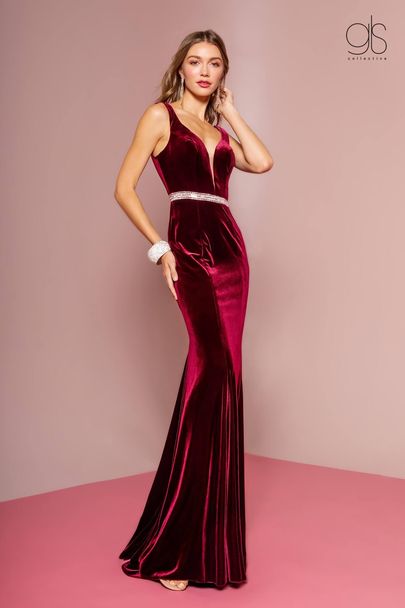 Prom Long Formal Velvet Evening Dress Sale