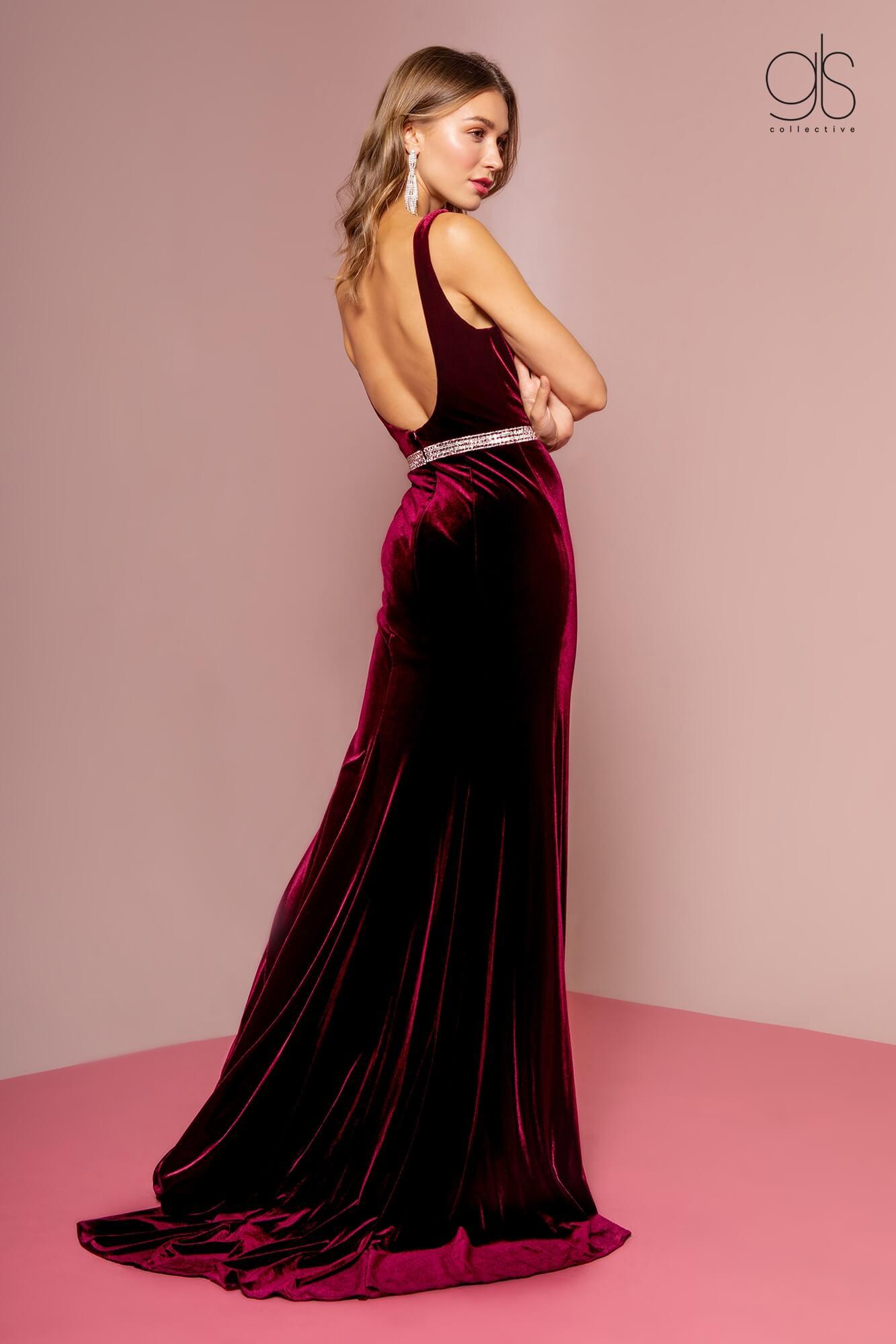 Prom Long Formal Velvet Evening Dress Sale