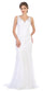 Prom Long Sleeveless Formal Fitted Lace Dress - The Dress Outlet