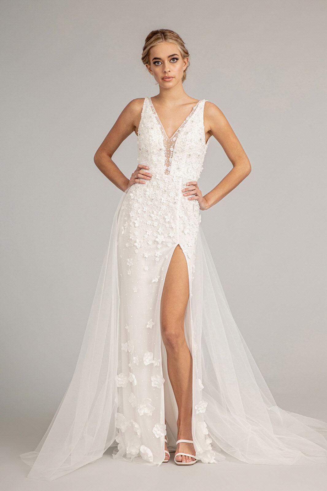 Prom Long Sleeveless Formal Mesh Mermaid Gown