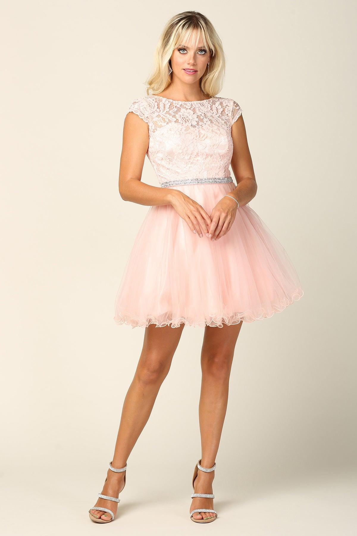 Silver Prom Short Cap Sleeve Homecoming Cocktail Dress for $135.99