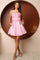 Prom Short Lace Applique Cocktail Dress T733 - The Dress Outlet