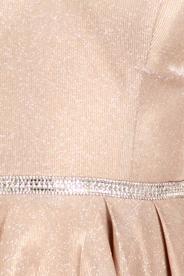 Prom Short Metallic Off Shoulder Homecoming Dress - The Dress Outlet