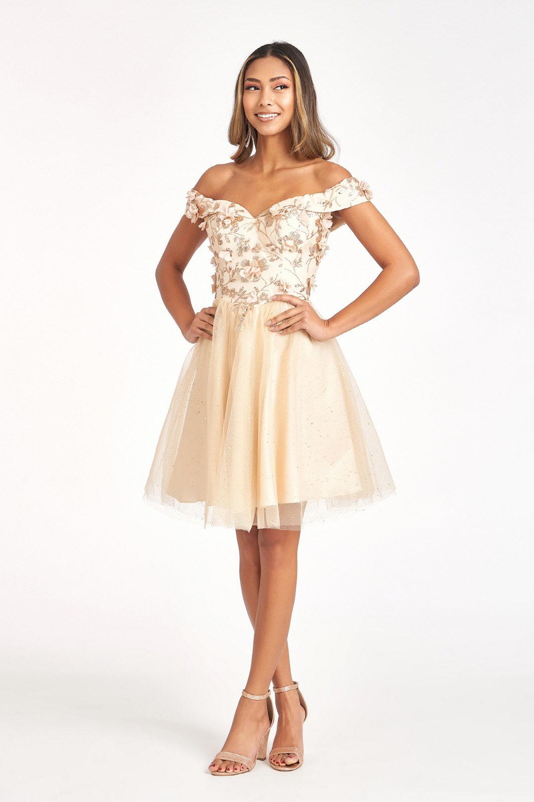 Prom Short Off Shoulder Homecoming Cocktail Dress