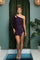 Prom Short One Shoulder Cocktail Dress S776 - The Dress Outlet