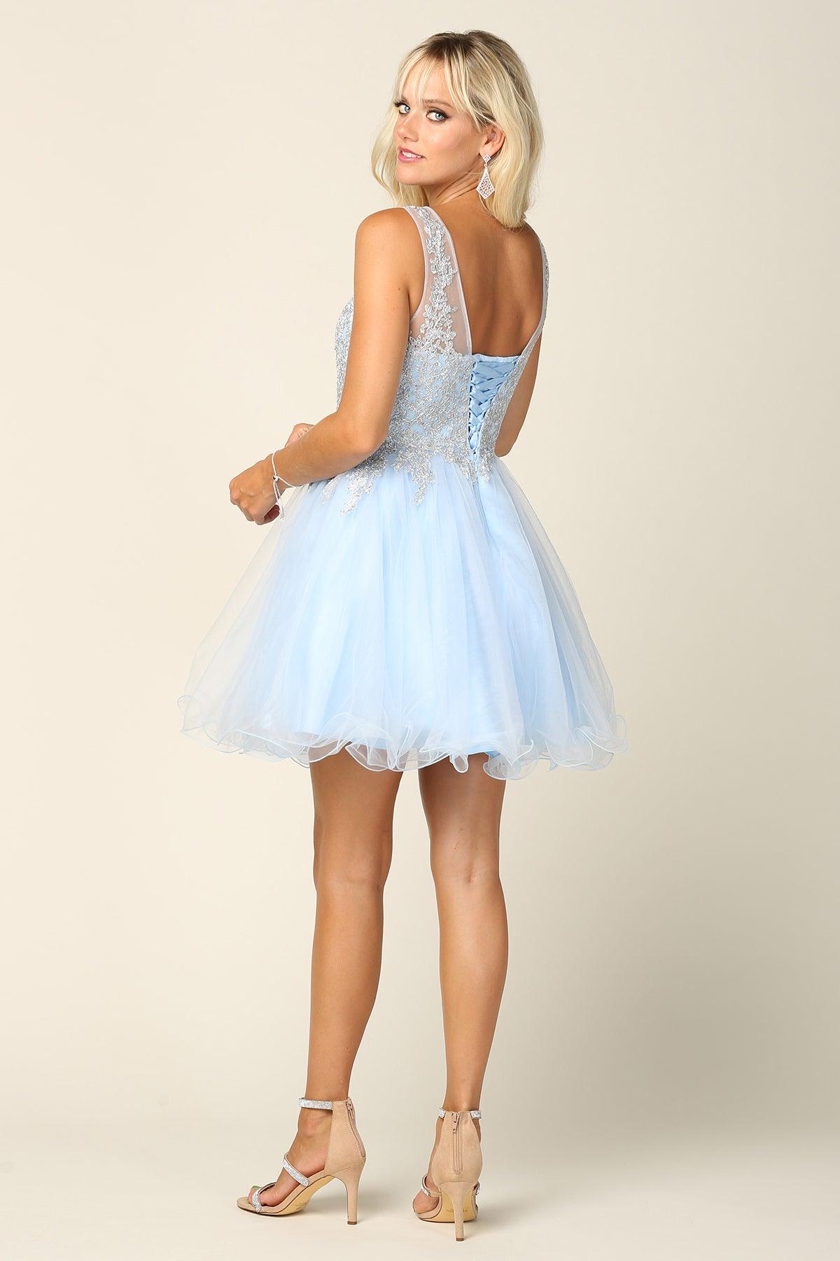 Prom Short Sleeveless Homecoming Cocktail Dress | The Dress Outlet