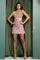 Prom Short Spaghetti Strap Beaded Cocktail Dress F723 - The Dress Outlet