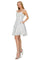 Prom Short Spaghetti Strap Metallic Glitter Dress - The Dress Outlet