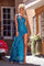 Prom Dresses Long One Shoulder Feather Skirt Prom Dress Ocean