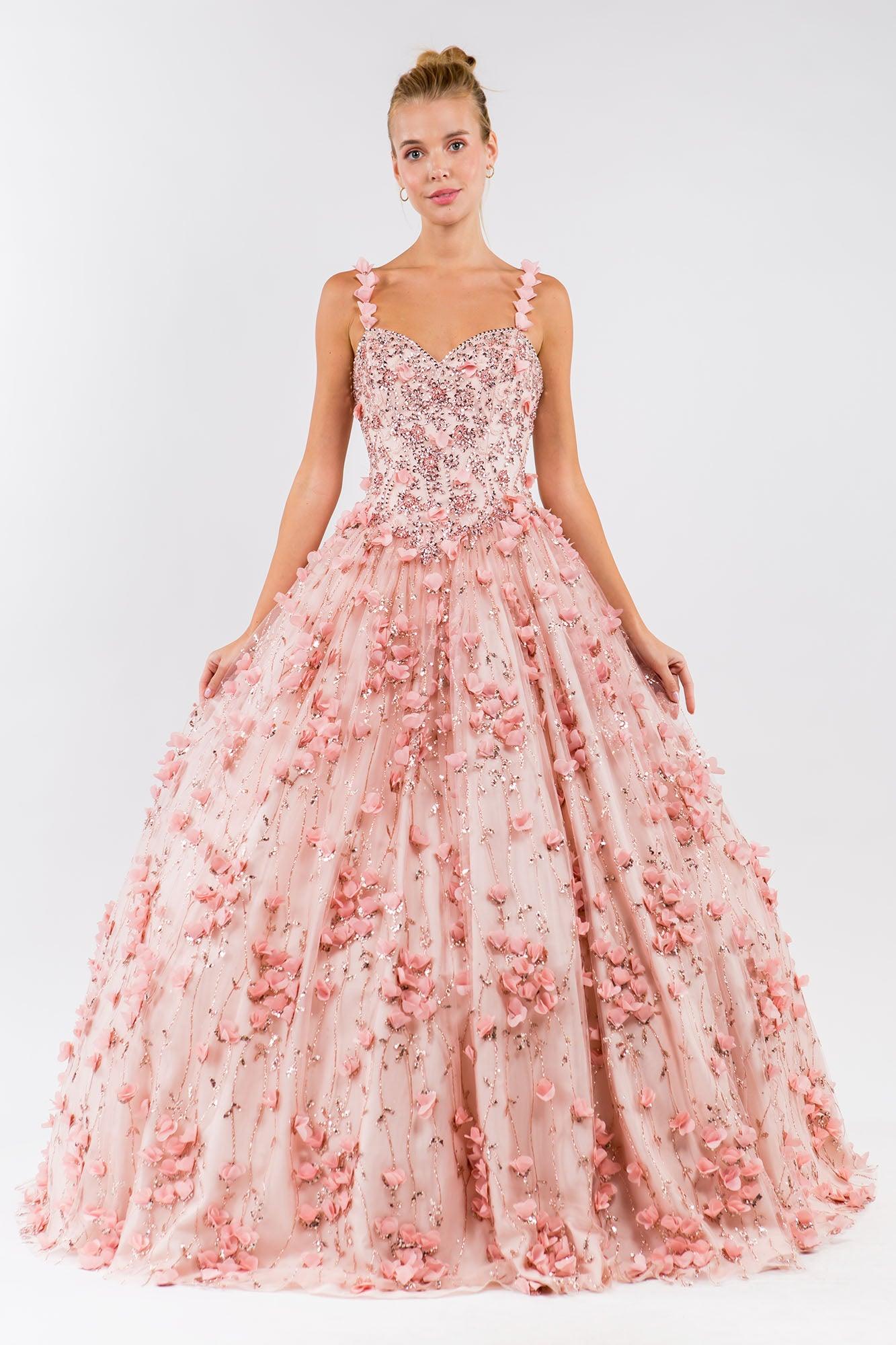 Quinceanera Sweet 16 Long Sleeveless Gown