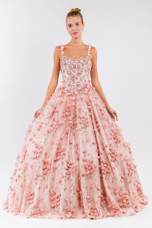 Quinceanera Sweet 16 Long Sleeveless Gown