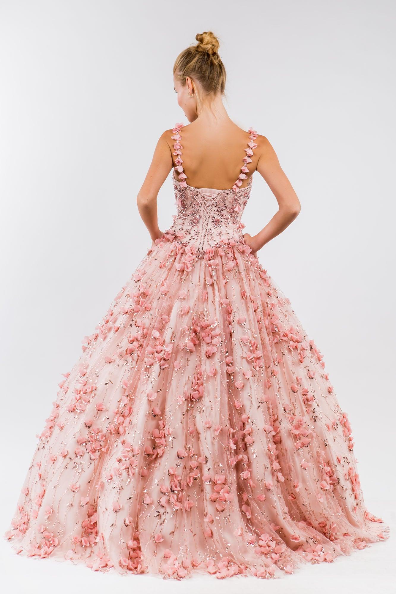 Quinceanera Sweet 16 Long Sleeveless Gown