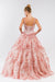 Quinceanera Sweet 16 Long Sleeveless Gown - The Dress Outlet