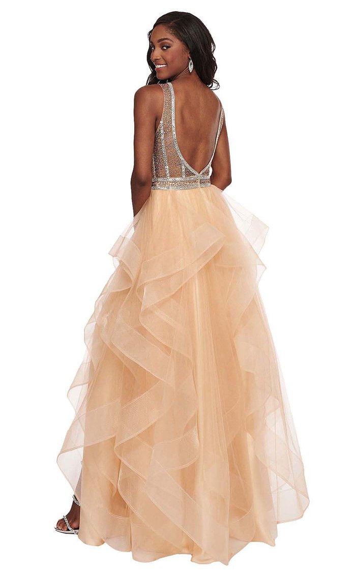 Rachel Allan High Long Formal Prom Dress 6512