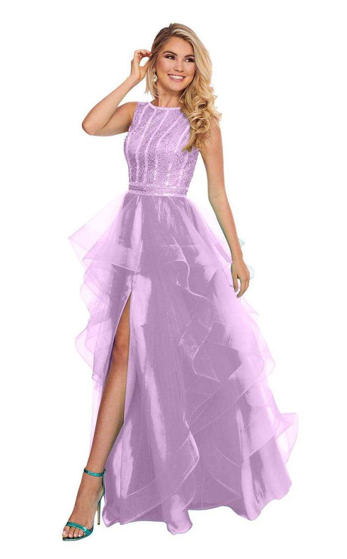 Rachel Allan High Long Formal Prom Dress 6512