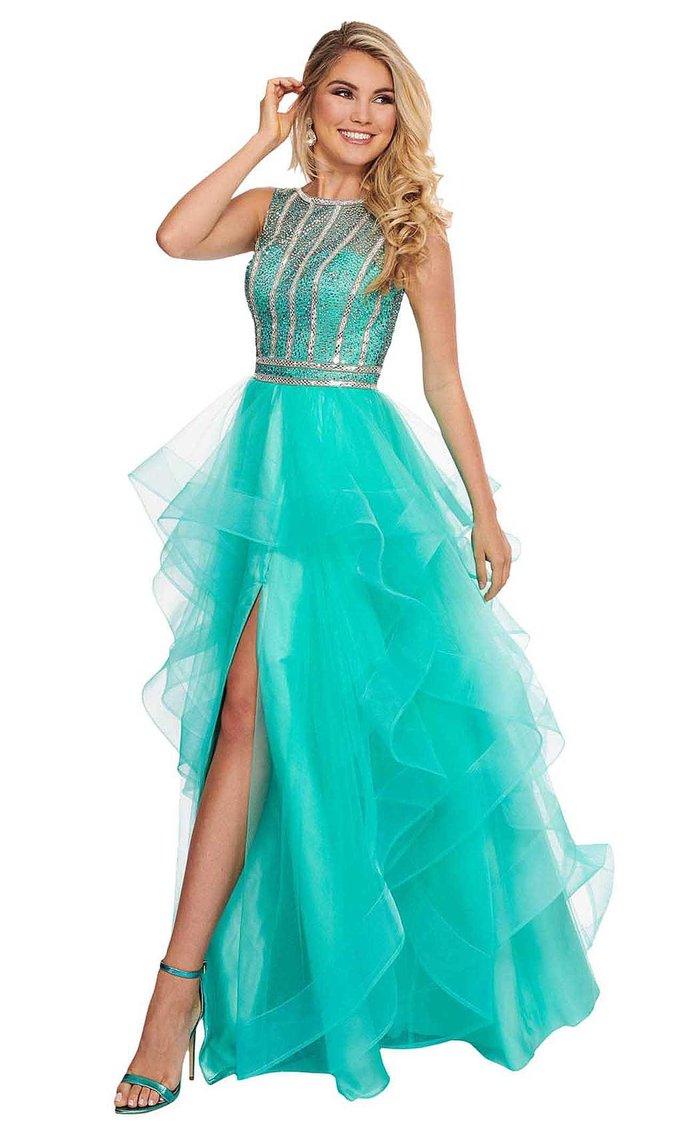 Rachel Allan High Long Formal Prom Dress 6512