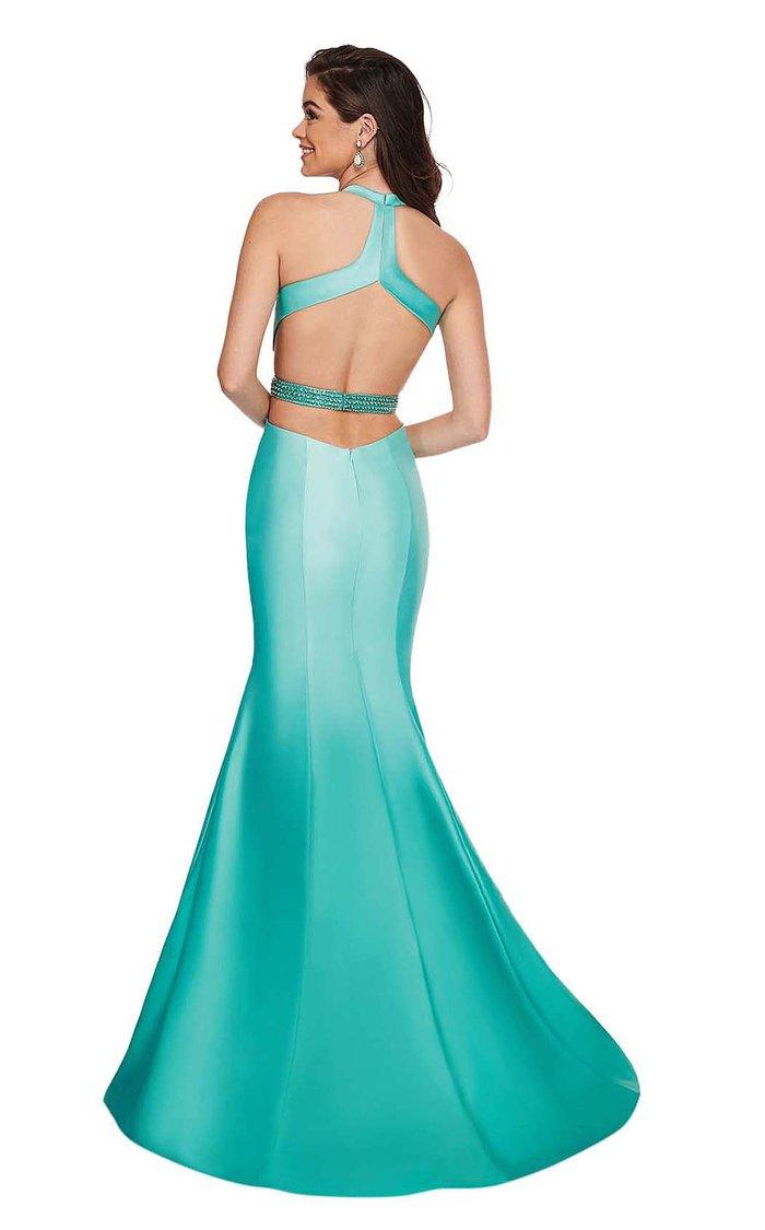 Rachel Allan Long Halter Mermaid Prom Dress 6413