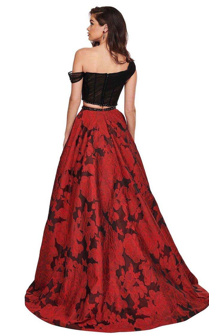 Rachel Allan Long One Shoulder Prom Ball Gown 6473
