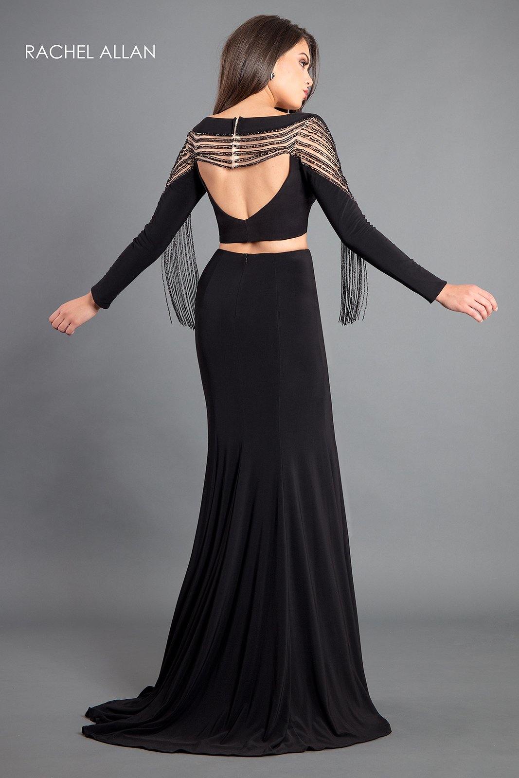 Rachel Allan Long Sexy Two Piece Prom Dress