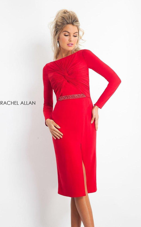 Rachel Allan Long Sleeve Formal Cocktail Dress L1175