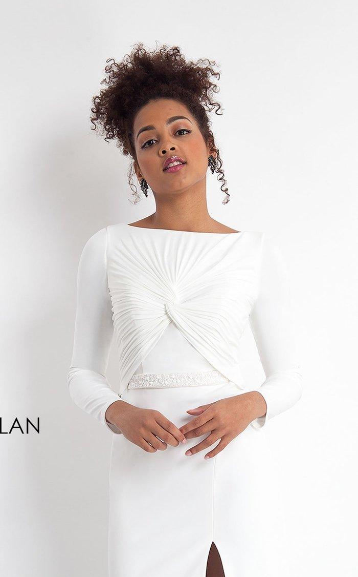 Rachel Allan Long Sleeve Formal Cocktail Dress L1175 - The Dress Outlet