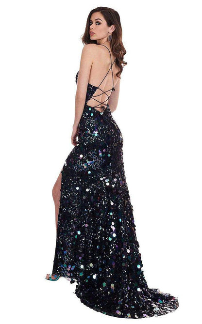 Rachel Allan Long Spaghetti Strap Prom Dress 6588 - The Dress Outlet