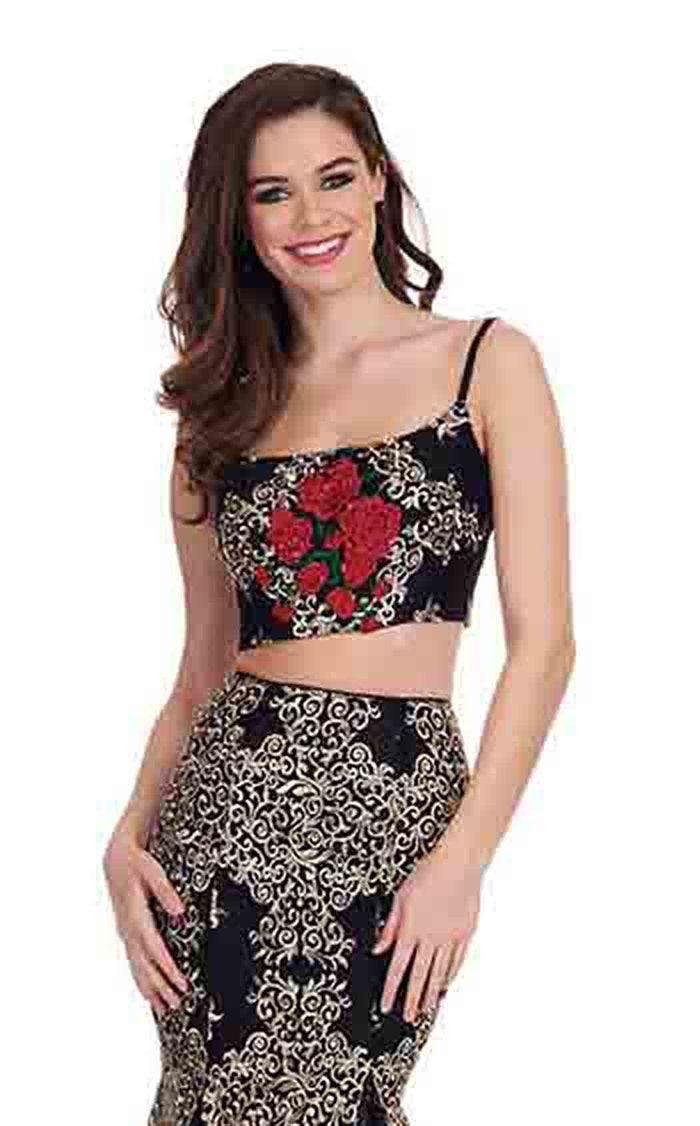 Rachel Allan Long Two Piece Prom Mermaid Dress 6560