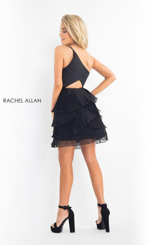 Rachel Allan One Shoulder Homecoming Dress L1197 - The Dress Outlet