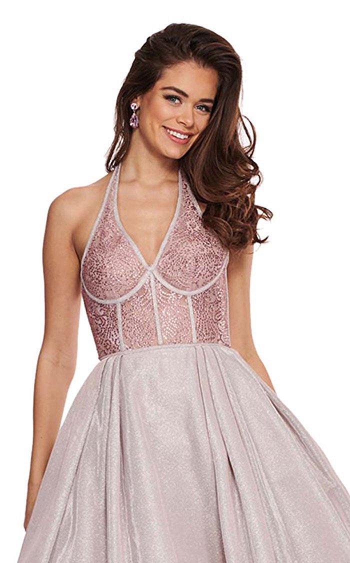 Rachel Allan Prom Halter Long Ball Gown 6414