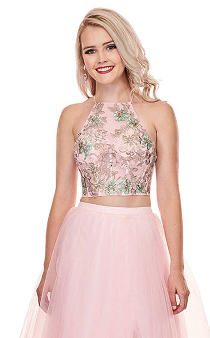 Rachel Allan Prom Halter Long Prom Dress 6596