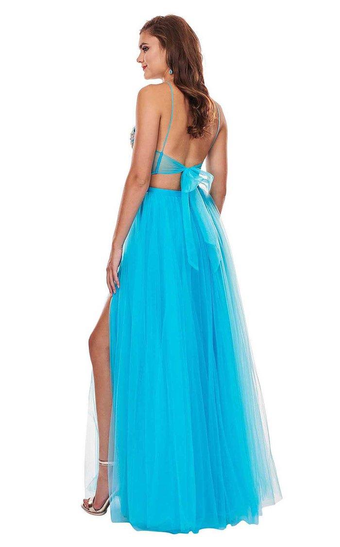 Rachel Allan Prom Halter Long Prom Dress 6596