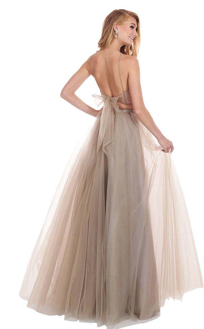 Rachel Allan Prom Halter Long Prom Dress 6596