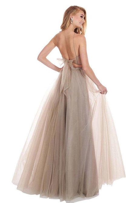 Rachel Allan Prom Halter Long Prom Dress 6596 - The Dress Outlet